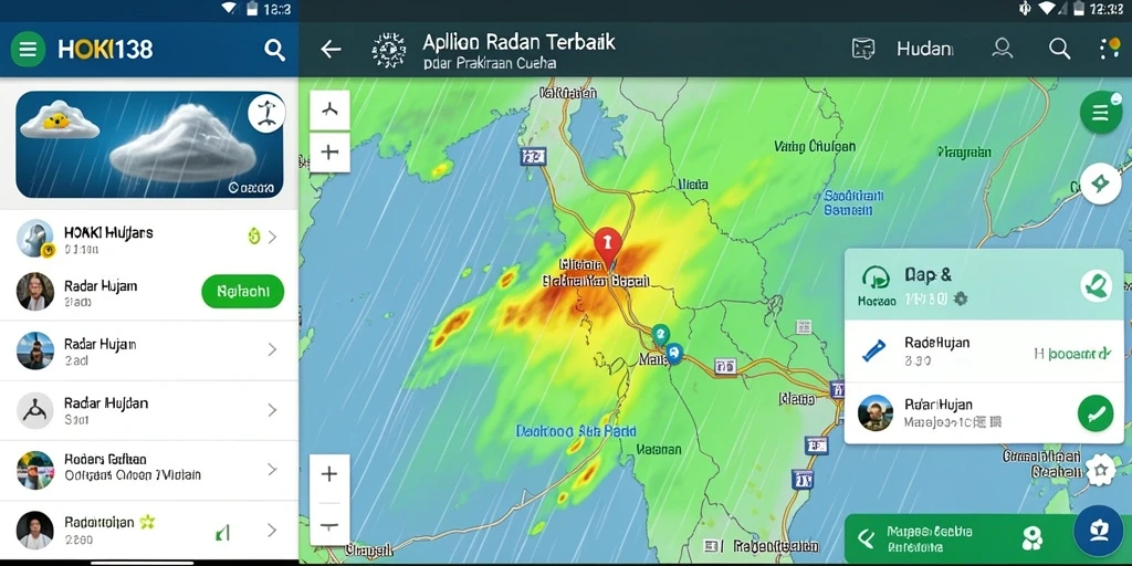 Tampilan antarmuka HOKI138 dengan fitur Radar Hujan yang menarik.