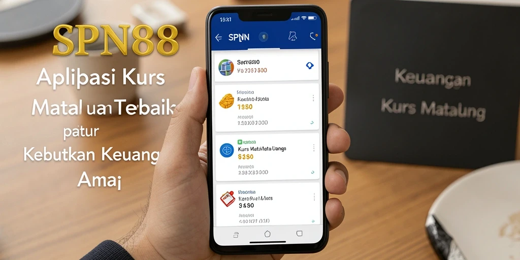 Antarmuka SPN88 menampilkan informasi nilai tukar secara jelas dan ringkas.