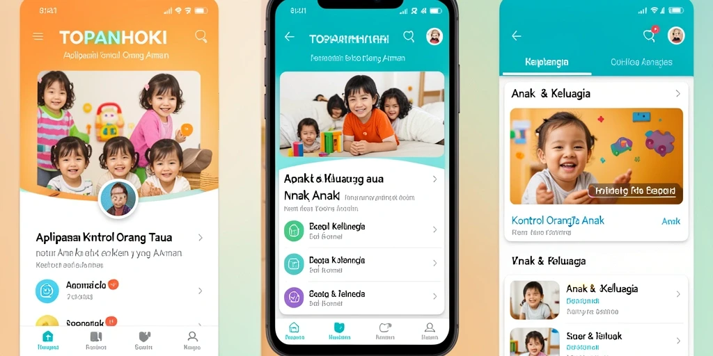 Antarmuka TOPANHOKI menampilkan fitur kontrol orang tua yang lengkap dan sederhana.