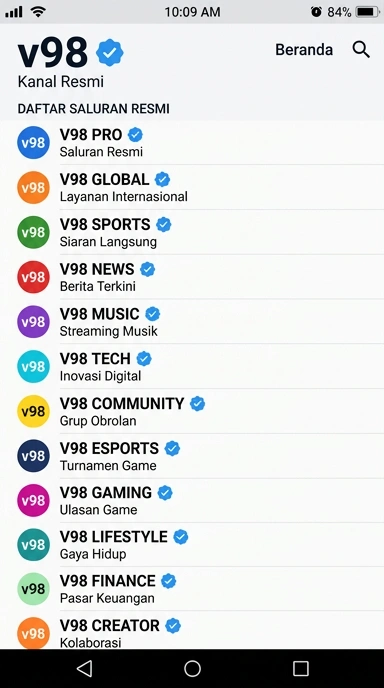 Kanal Resmi v98 untuk Pengguna Android Indonesia